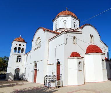 Rethymnon beyaz kilise panorama