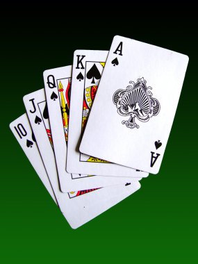 A royal flush clipart