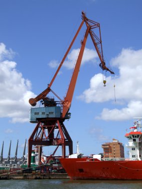 Shipping industry crane 04 clipart