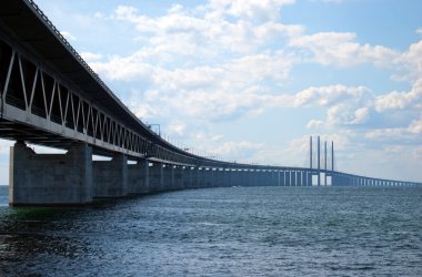 Oresundsbron from right side clipart