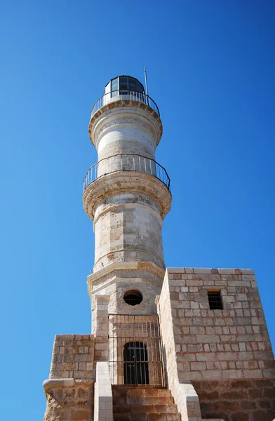 Chania lighthouse — Stock Photo, Image