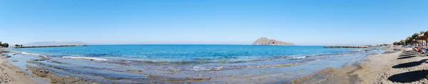 Platanias beach panorama — Stok fotoğraf