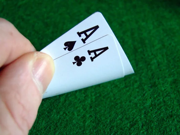 Pair of aces — Stock Photo, Image
