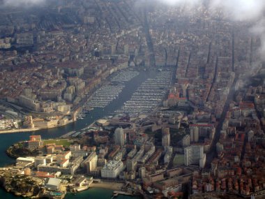 Marseille vieux port hava yoluyla