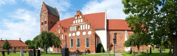 Åhus kyrka panorama 02 — Stockfoto