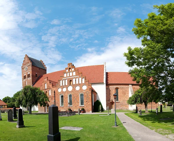 Åhus kyrka panorama 01 — Stockfoto