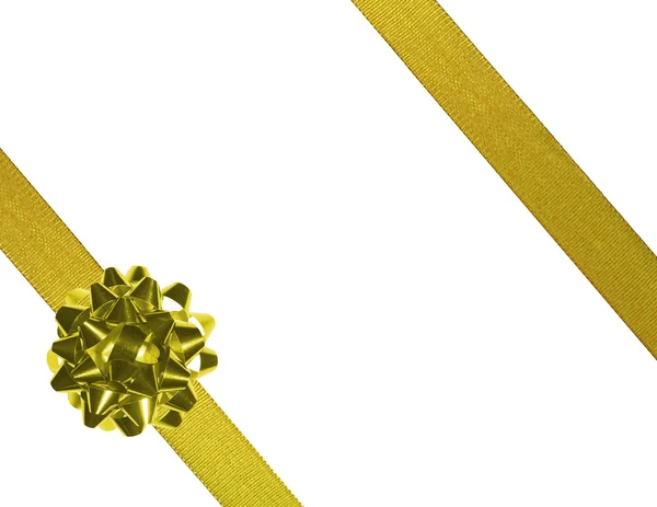 Gold ribbons 01 — Stock Photo, Image