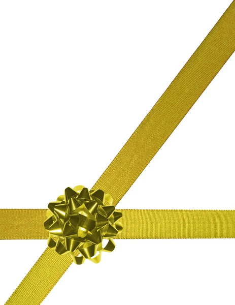 Gold ribbons 02 — Stock Photo, Image