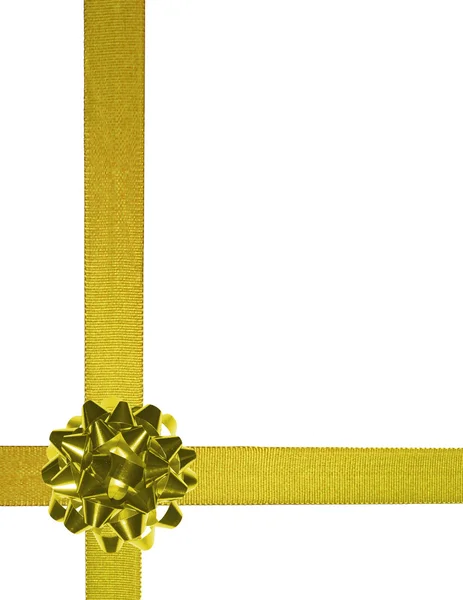 Gold ribbons 03 — Stock Photo, Image