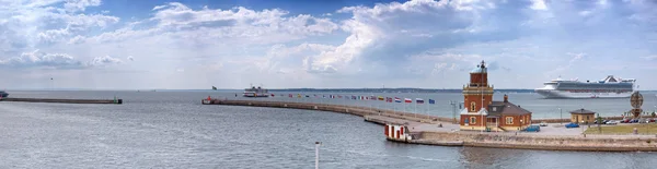 Helsingborg port Panorama — Stock Photo, Image