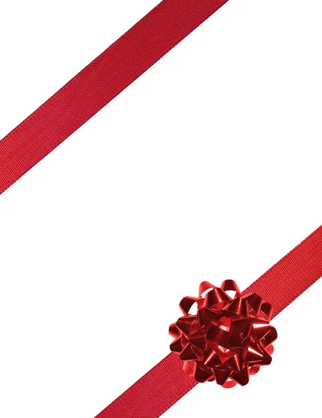 Red ribbons 01 — Stock Photo, Image