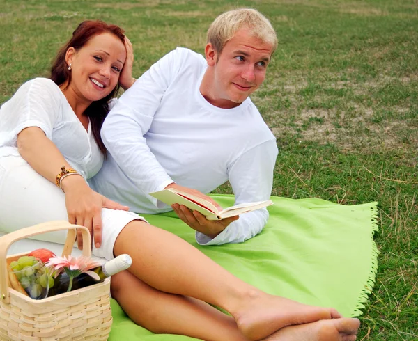 Romantik piknik — Stok fotoğraf
