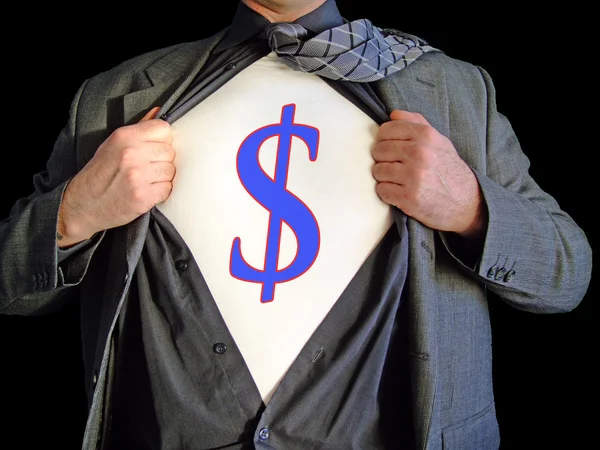 Superhero dollar — Stock Photo, Image