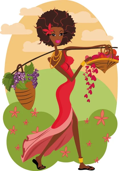 Miss afro Royalty Free Stock Illustrations