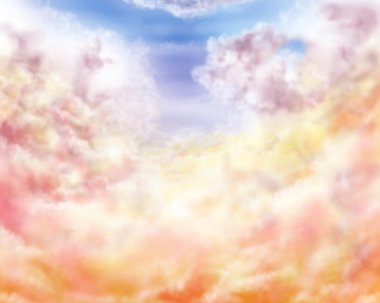 Impressionist clouds clipart