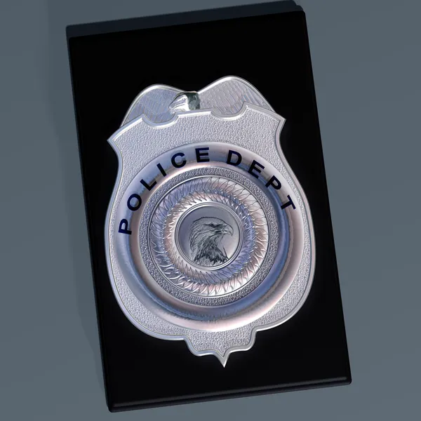 Полицейский значок — стоковое фото