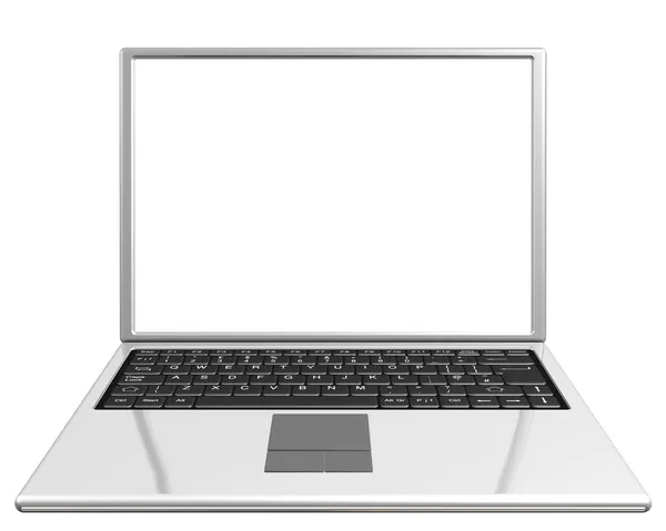 Laptop with blank screen — Stock Photo, Image