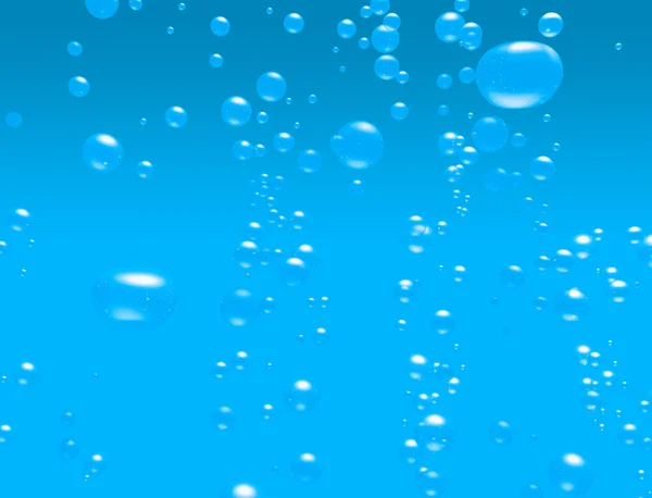 Blue background with bubbles — Stock Photo, Image