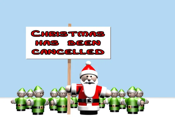 La Navidad ha sido cancelada — Foto de Stock
