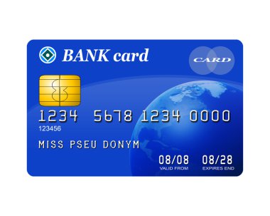 Isolated credit card clipart