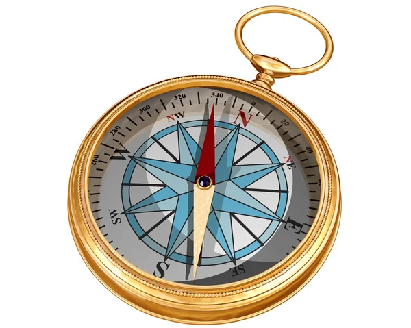 Izolovaný kompas — Stock fotografie