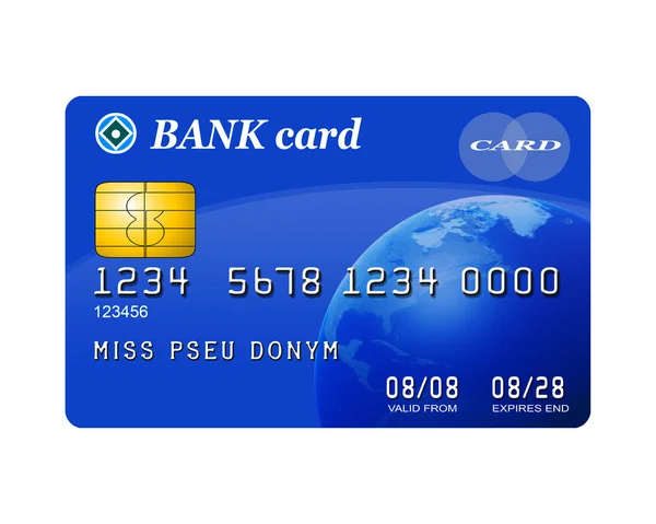 İzole kredi kartı — Stok fotoğraf