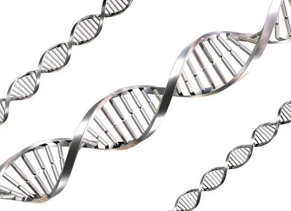 Изолированные нити ДНК — стоковое фото