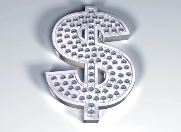 Алмазный доллар — стоковое фото