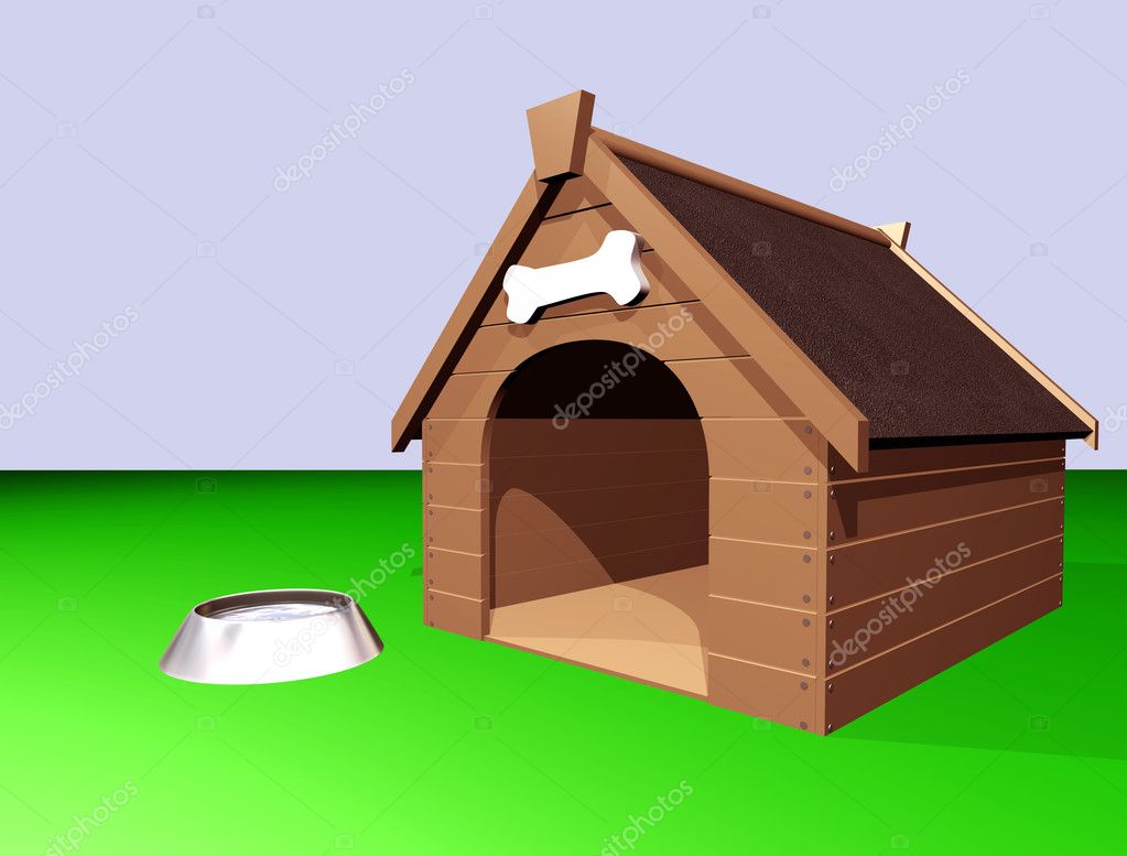 Cartoon Dog Houses / The first image depicts the creature with a muzzle