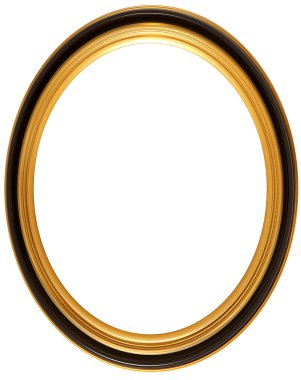 Oval antique picture frame clipart