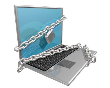 Secure your Computer clipart