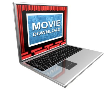 Internet movies clipart