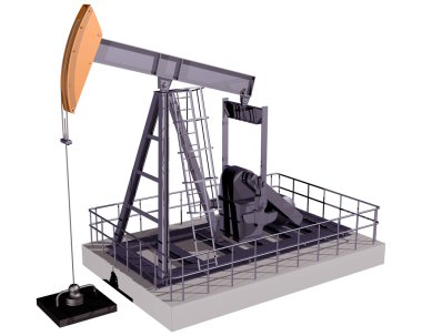 Isolated Oil Rig clipart