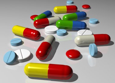 Capsules and pills clipart