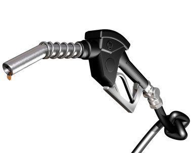 Diesel pump with knotted hose clipart