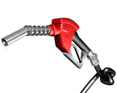 Gas pump with knotted hose clipart