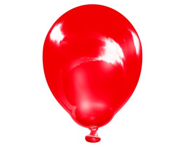 Tek yansıtıcı kırmızı balon