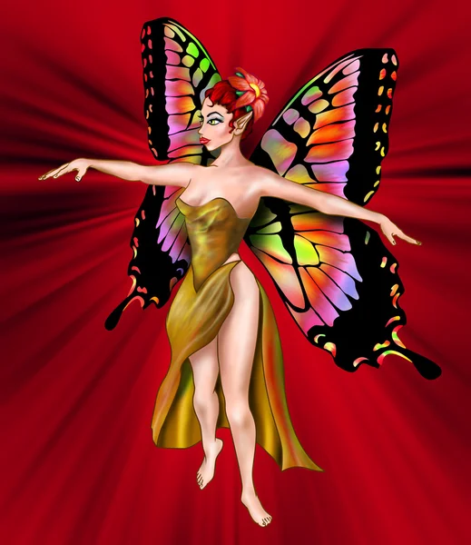 The Amazing Golden Fairy — Stock Photo, Image