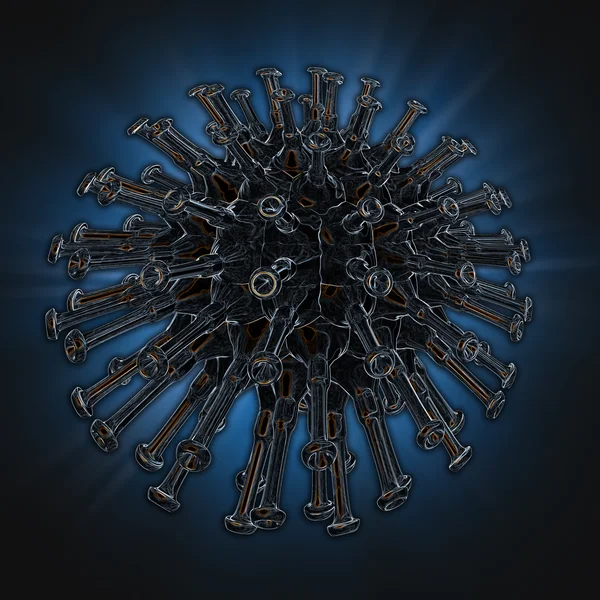 Ilustracja wirusa — Zdjęcie stockowe