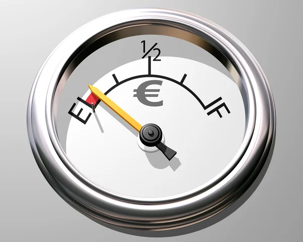 Miernik euro — Zdjęcie stockowe