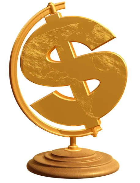 Nás dolar globe — Stock fotografie