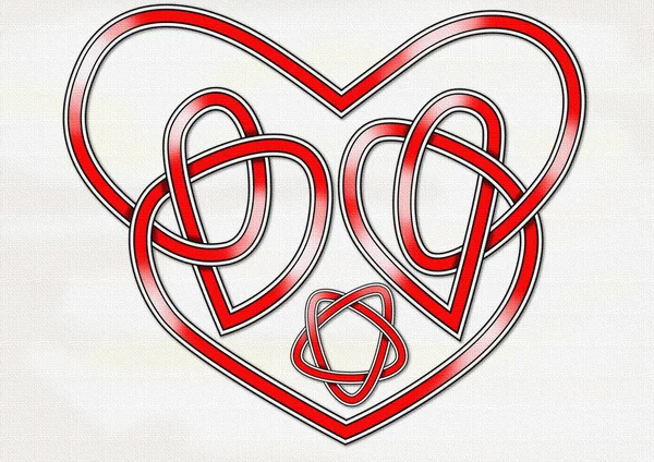 Celtic Heart Knot — Stock Photo, Image