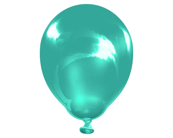 Один отражающий воздушный шар индиго — стоковое фото