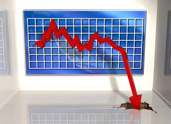 Forte recessione — Foto Stock