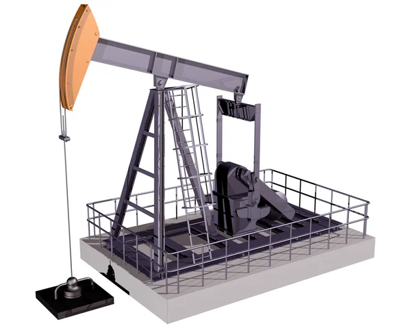 Izole petrol sondaj platformu — Stok fotoğraf