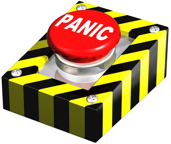 Botón de pánico industrial — Foto de Stock