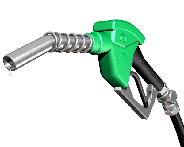 Droppande gas pump munstycke — Stockfoto