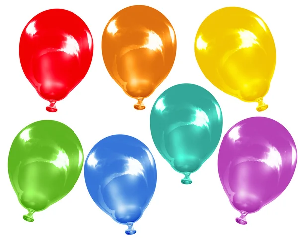 Gökkuşağı renkli balonlar — Stok fotoğraf