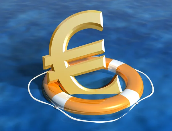 Zachránit euro — Stock fotografie
