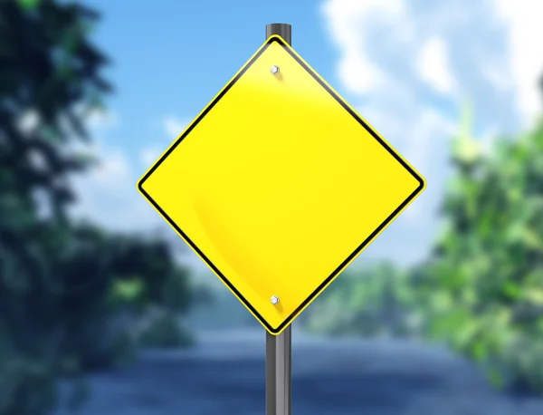 Blank road sign — Stock Photo, Image